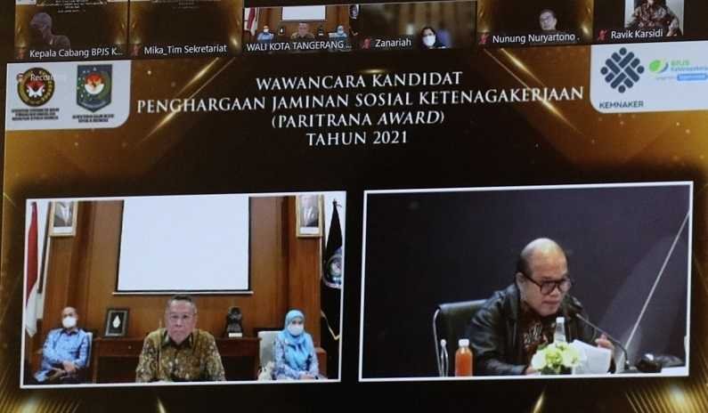 Walikota Tangsel Kandidat Penghargaan Jaminan Sosial Ketenagakerjaan