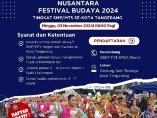 Disbudpar Kota Tangerang Akan Gelar Festival Budaya Nusantara 2024