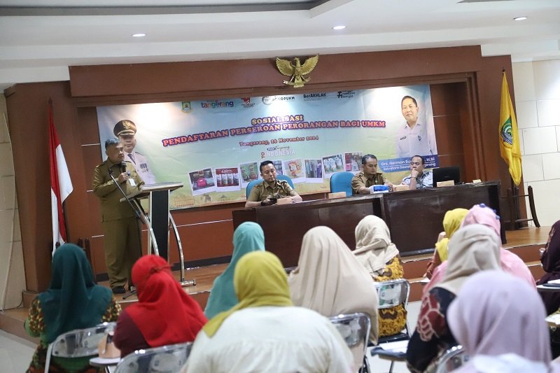 Disperindagkop Kota Tangerang Berikan Sosialisasi Legalitas Usaha