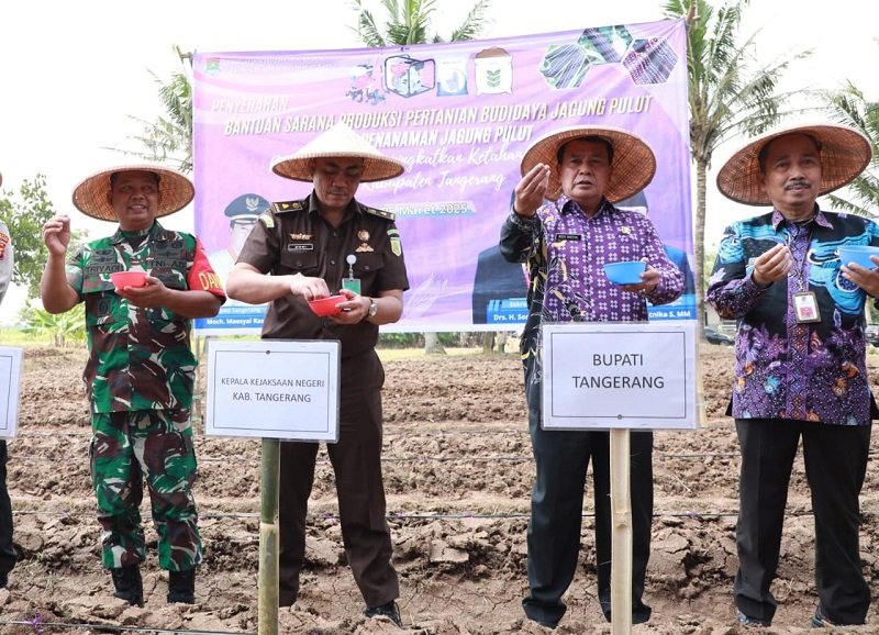 Dukung Ketahanan Pangan, Bupati Tangerang Serahkan Bantuan Pertanian