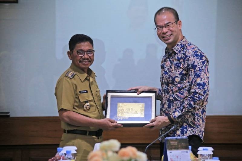 Sachrudin Paparkan Rencana Aerotropolis pada Delegasi Singapura