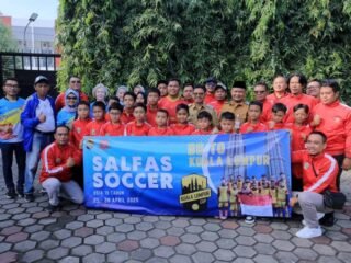 Walikota Tangerang Lepas Tim Salfas Soccer U-10 ke Kuala Lumpur