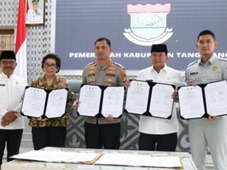 Pemkab Tangerang Teken MoU Layanan Tanggap Lakalantas Lewat TACS