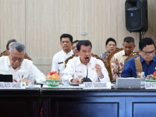 Bupati Tangerang Hadiri Rakor Pengelolaan Sampah Tingkat Provinsi