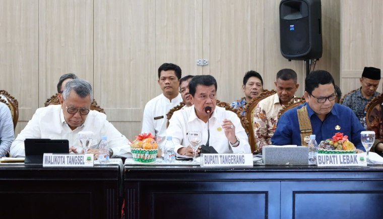 Bupati Tangerang Hadiri Rakor Pengelolaan Sampah Tingkat Provinsi