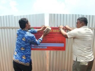 Lapangan Olahraga Swasta di Cibodas Disegel Satpol PP