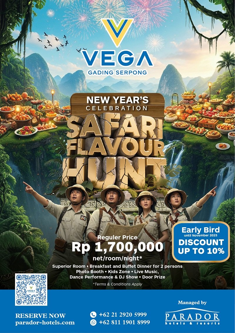 Vega Hotel Gading Serpong Hadirkan Perayaan Tahun Baru Bertema Safari