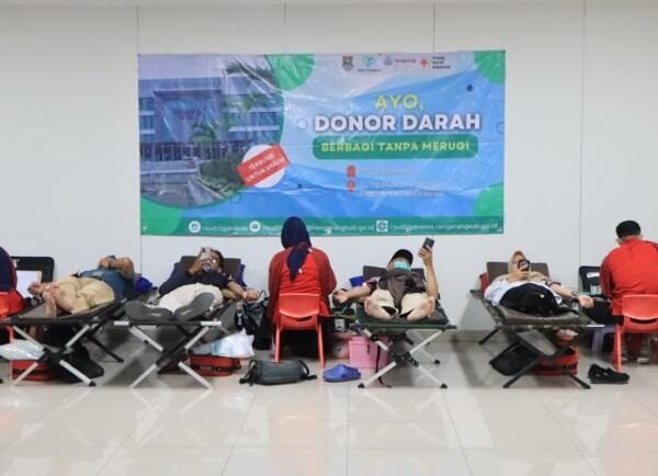 RSUD Tigaraksa Gelar Donor Darah Rutin