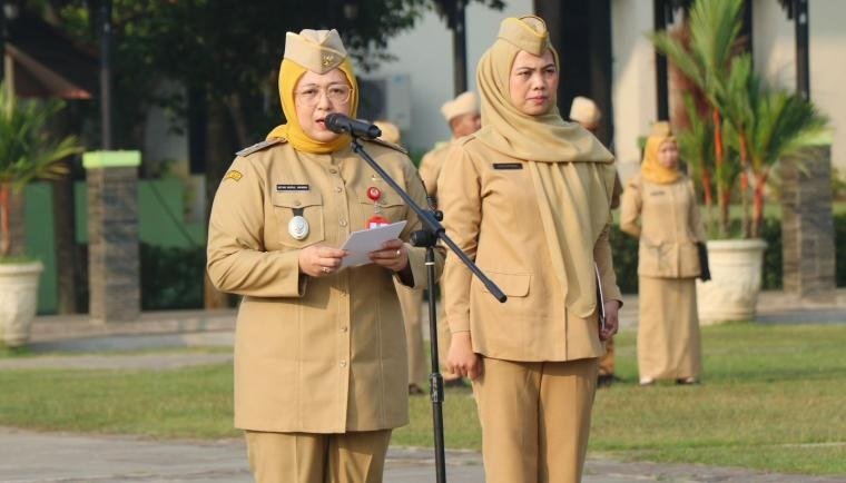Wabup Intan Gaungkan Peningkatan Kebersihan Di Lingkungan Kerja Sebagai Budaya ASN