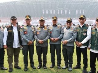 Bupati Tangerang Hadiri Apel Akbar Satlinmas di Palembang