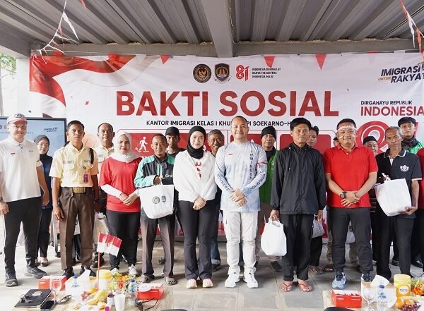 Semarak HUT ke-81 RI, Imigrasi Soekarno-Hatta Gelar Bakti Sosial dan Layanan Paspor Akhir Pekan